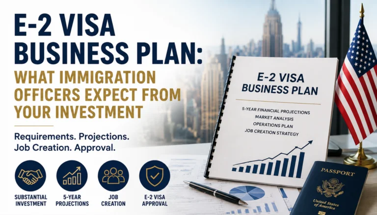 e-2 visa business plan: what immigration officers expect from your investment